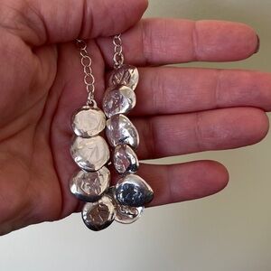 Elegant Silver Coin Necklace